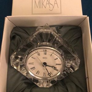 Mikasa Crystal Desk Clock